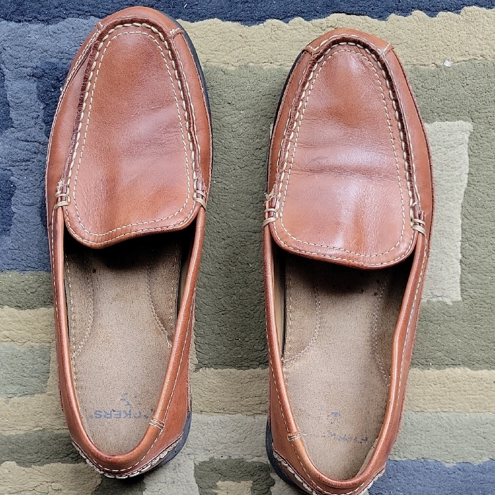 Dockers Men's Brown Leather Slip-On Loafers